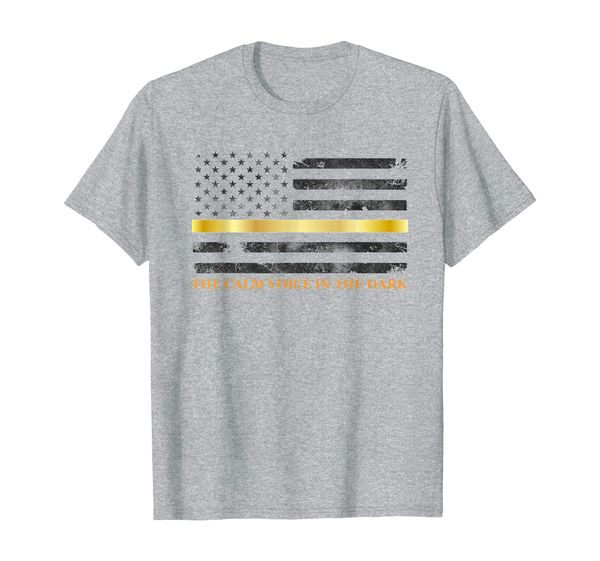 dispatcher shirt - thin gold line - thin yellow line 911, White;black 
dispatcher shirt - thin gold line - thin yellow line 911, White;black