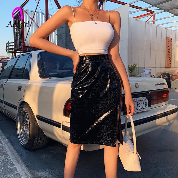 harajuku pu leather high waist skirts 2021 fashion women spring office lady black fork opening crocodile pattern pencil skirt
harajuku pu leather high waist skirts 2021 fashion women spring office lady black fork opening crocodile pattern pencil skirt