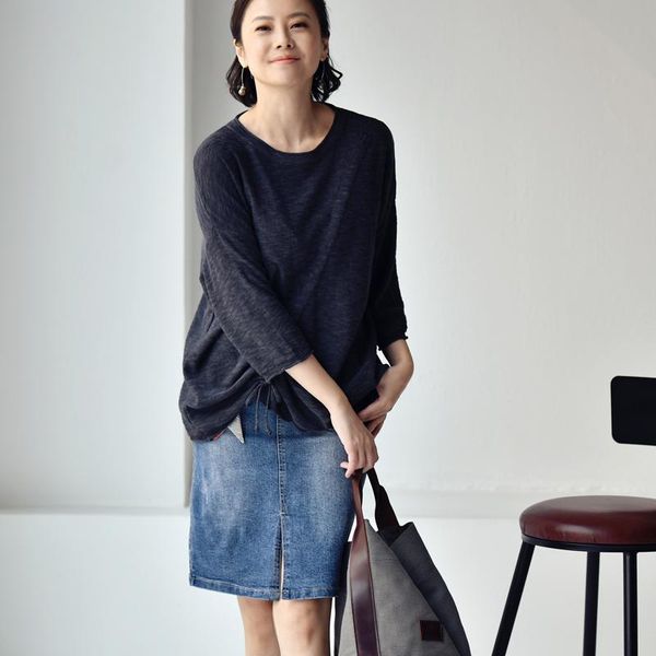 women's sweaters micoco z9510c leisure and artistic temperament three-dimensional drawing pleats design seven minute sleeve round colla, White;black
women's sweaters micoco z9510c leisure and artistic temperament three-dimensional drawing pleats design seven minute sleeve round colla, White;black