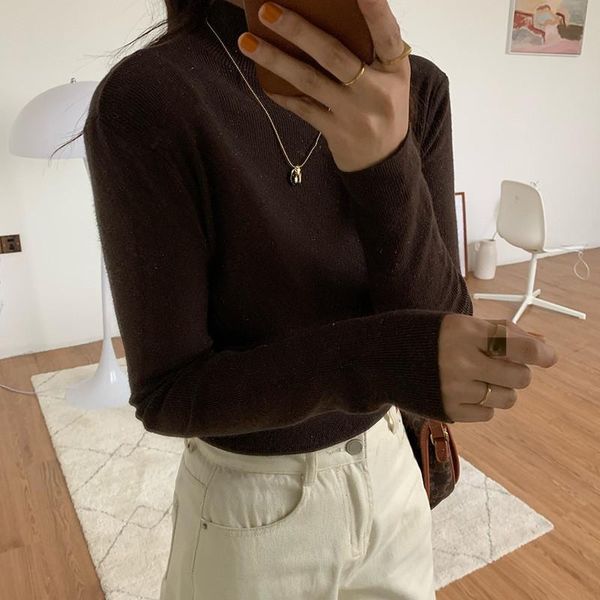 women's sweaters 2021 winter ladies sweater solid color women fashion casual slim fit female, White;black
women's sweaters 2021 winter ladies sweater solid color women fashion casual slim fit female, White;black