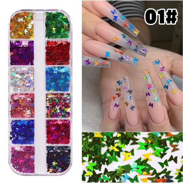 nail glitter 1 set mirror sparkly butterfly sequins paillette mixed neon holo laser glitters 3d flakes slices art decorations tips, Silver;gold
nail glitter 1 set mirror sparkly butterfly sequins paillette mixed neon holo laser glitters 3d flakes slices art decorations tips, Silver;gold