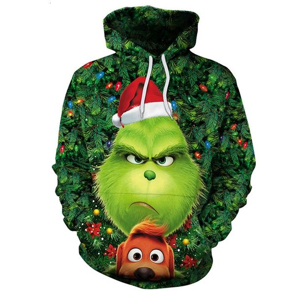 halloween green hair monster grinch 3d sweater digital print hoodie cosplay animation, Black
halloween green hair monster grinch 3d sweater digital print hoodie cosplay animation, Black