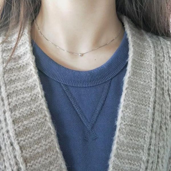chokers handsome simple adjustable s925 sterling silver chain lucky beads short choker necklace for women girls charm statement jewelry, Golden;silver
chokers handsome simple adjustable s925 sterling silver chain lucky beads short choker necklace for women girls charm statement jewelry, Golden;silver