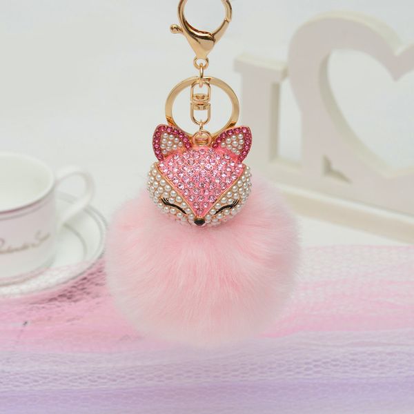 Cute Mini Fox Fur Ball Keychain Handmade Fluffy Fur Pompom Ball Inlaid Rhinestone Lady Bag Accessories Car Key Ring Pendant
Cute Mini Fox Fur Ball Keychain Handmade Fluffy Fur Pompom Ball Inlaid Rhinestone Lady Bag Accessories Car Key Ring Pendant