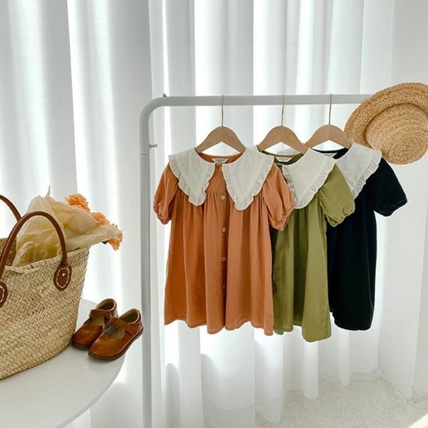 style girls ruffles dress fashion summer cotton dresses 1-6 years cy901 girl's, Red;yellow 
style girls ruffles dress fashion summer cotton dresses 1-6 years cy901 girl's, Red;yellow