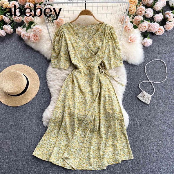 women french floral dress sweet puff sleeve v neck ruffles a-line sundress summer bohemian print holiday midi dresses 210512, Black;gray
women french floral dress sweet puff sleeve v neck ruffles a-line sundress summer bohemian print holiday midi dresses 210512, Black;gray