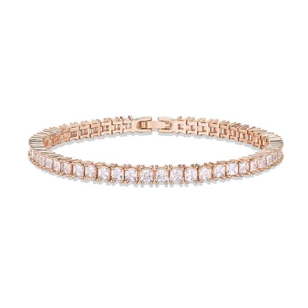 link, chain 2021 18k gold plated 5mm cubic zirconia tennis bracelet for women bracelets party wedding wearing, Black
link, chain 2021 18k gold plated 5mm cubic zirconia tennis bracelet for women bracelets party wedding wearing, Black