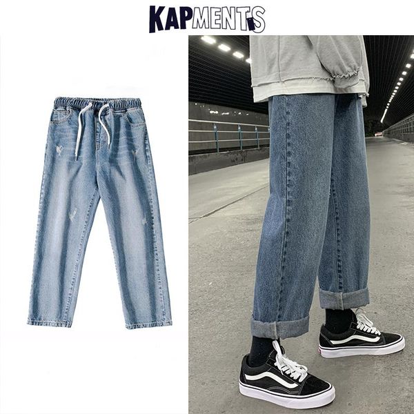 men scratched vintage korean jeans 2021 spring mens drawstring streetwear harajuku cargo pants casual denim sweatpants men's, Blue
men scratched vintage korean jeans 2021 spring mens drawstring streetwear harajuku cargo pants casual denim sweatpants men's, Blue