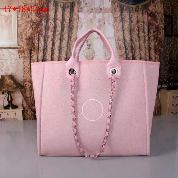 2021 very nice french fashion classic leather canvas beach bag large capacity and shopping wholesale 46