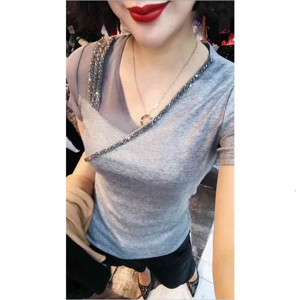 women's sweaters heavy industry frizzy women's t-shirt summer short sleeve seam mesh jacket small foreign shirt jtkg, White;black
women's sweaters heavy industry frizzy women's t-shirt summer short sleeve seam mesh jacket small foreign shirt jtkg, White;black