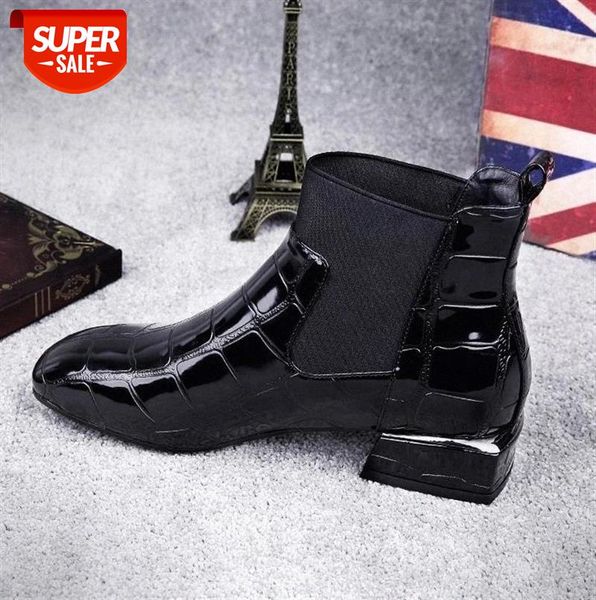 2020 chic women boots shiny pu leather autumn winter shoes woman spuare toe block heels ankle boots female botas zapatos mujer #lt6m
2020 chic women boots shiny pu leather autumn winter shoes woman spuare toe block heels ankle boots female botas zapatos mujer #lt6m