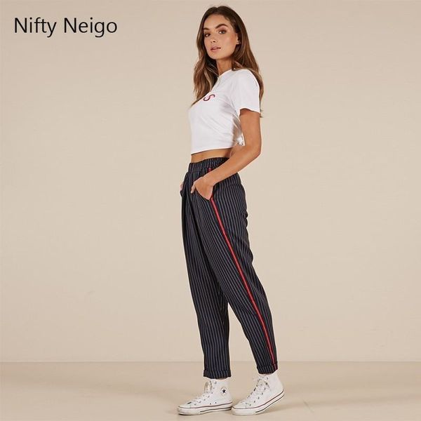 women's pants & capris nifty neigo office lady harem striped pocket contrast trousers summer slim women, Black;white
women's pants & capris nifty neigo office lady harem striped pocket contrast trousers summer slim women, Black;white
