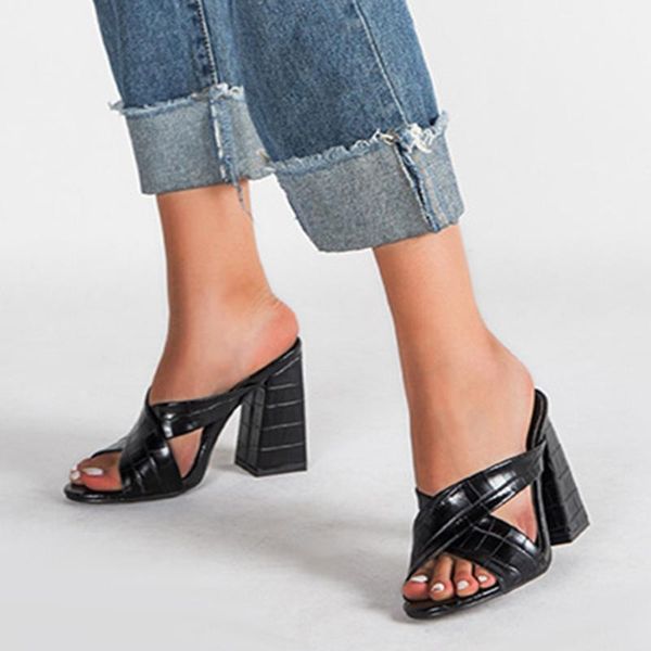 slippers doratasia 2021 big size 43 block high heels shoes women summer sandal mules woman, Black
slippers doratasia 2021 big size 43 block high heels shoes women summer sandal mules woman, Black
