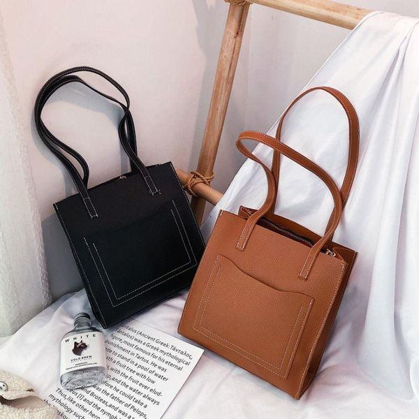 shopping bags pu shoulder women office lady style tote bag large capacity handbag fashion retro wild simple solid color
shopping bags pu shoulder women office lady style tote bag large capacity handbag fashion retro wild simple solid color