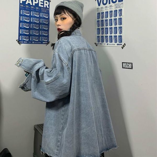 women's jackets women basic jackets denim vintage ripped oversize turn down collar pockets streetwear bf casual korean-style coats outw, Black;brown
women's jackets women basic jackets denim vintage ripped oversize turn down collar pockets streetwear bf casual korean-style coats outw, Black;brown