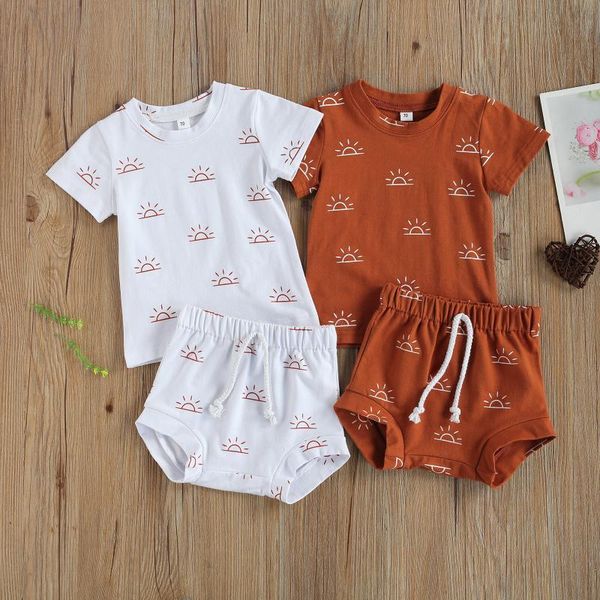 clothing sets baby & children's born 2-piece outfit set short sleeve sun print +shorts for kids boys girls, White
clothing sets baby & children's born 2-piece outfit set short sleeve sun print +shorts for kids boys girls, White