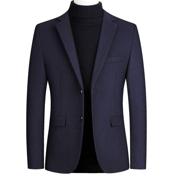 men's suits & blazers 2021 fashion solid color casual boutique woolen dress blends jacket coat, White;black
men's suits & blazers 2021 fashion solid color casual boutique woolen dress blends jacket coat, White;black