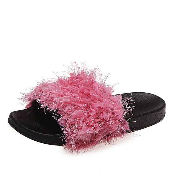 slippers 2021 summer fashion women's ladies round toe open beach sandals solid color wild furry women flat, Black
slippers 2021 summer fashion women's ladies round toe open beach sandals solid color wild furry women flat, Black