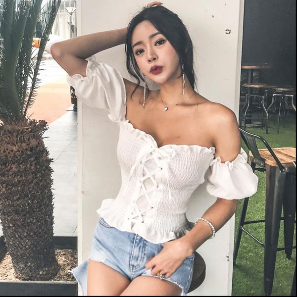 arrival summer womens shirt off shoulder lantern sleeve up white boho elastic beach blusas
arrival summer womens shirt off shoulder lantern sleeve up white boho elastic beach blusas