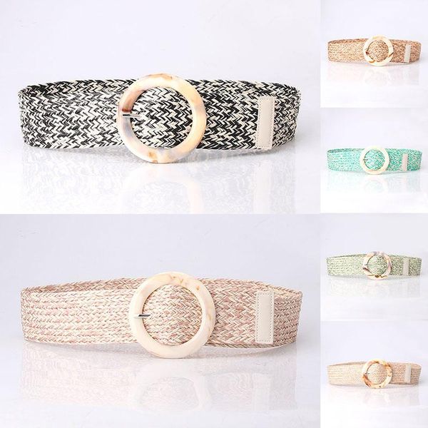 belts women wide braided elastic belt for dress round bamboo buckle casual fashion girdle wood jade fake straw waistband, Black;brown
belts women wide braided elastic belt for dress round bamboo buckle casual fashion girdle wood jade fake straw waistband, Black;brown