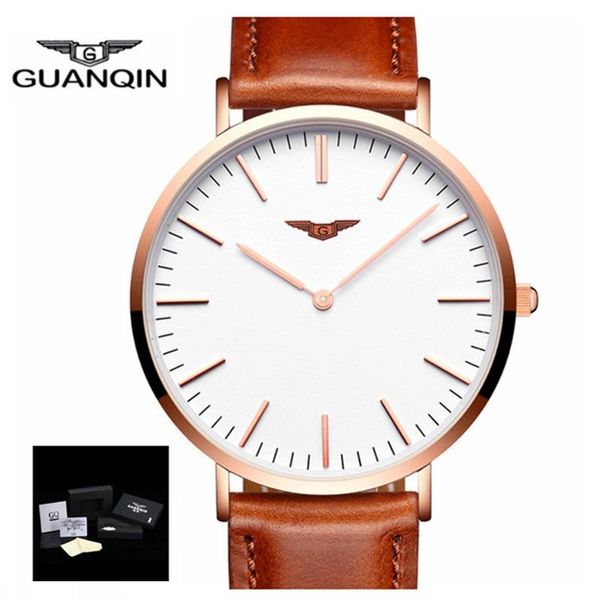 wristwatches relogio masculino guanqin thin men watches quartz watch stainless steel mens wristwatch waterproof clock 2021, Slivery;brown
wristwatches relogio masculino guanqin thin men watches quartz watch stainless steel mens wristwatch waterproof clock 2021, Slivery;brown