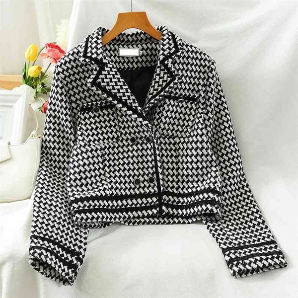 plaid kobieta kurtka short woolen jacket coat women autumn winter england long sleeve outwear crop mujer chaqueta 210514, Black;brown
plaid kobieta kurtka short woolen jacket coat women autumn winter england long sleeve outwear crop mujer chaqueta 210514, Black;brown