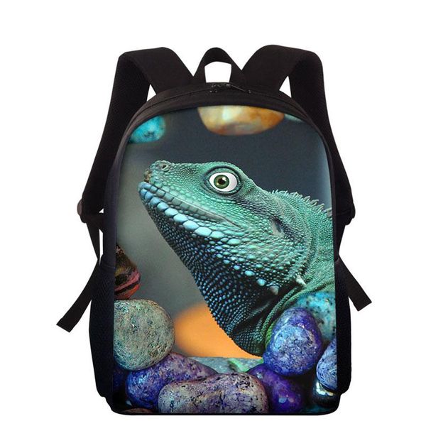 15inch 3d chameleon prints kids backpack school bags for teenagers girls boys funny children book bag student bagpack schoolbags
15inch 3d chameleon prints kids backpack school bags for teenagers girls boys funny children book bag student bagpack schoolbags