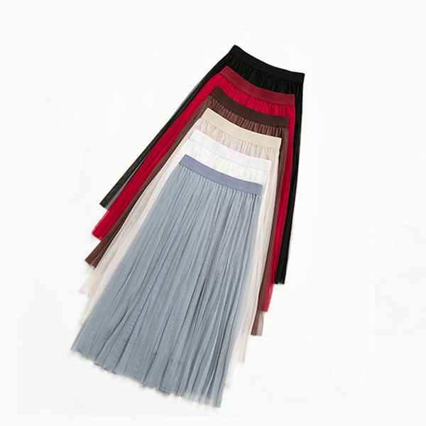 skirts lucyever elegant women mesh long skirt elastic high waist spring summer a line pleated tulle korean party ladies faldas, Black
skirts lucyever elegant women mesh long skirt elastic high waist spring summer a line pleated tulle korean party ladies faldas, Black