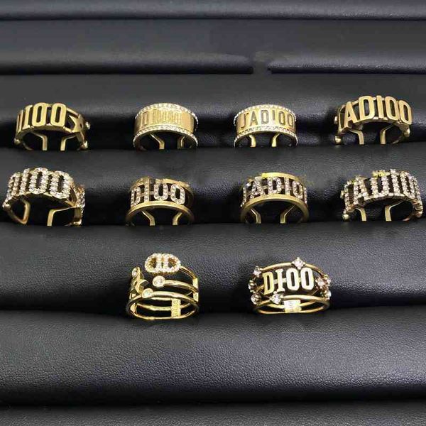 2022 latest factory wholesale ring new brass letter inlaid diamond open ring net red same high version ring, Silver
2022 latest factory wholesale ring new brass letter inlaid diamond open ring net red same high version ring, Silver