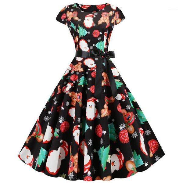 casual dresses christmas plus size santa claus print black women vintage robe sleeveless pinup elegant party dress, Black;gray
casual dresses christmas plus size santa claus print black women vintage robe sleeveless pinup elegant party dress, Black;gray