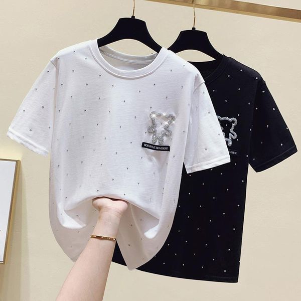 summer black beaded polka dot t shirt women loose casual harajuku white tshirt short sleeve plus size tee femme 2021 women's t-shirt
summer black beaded polka dot t shirt women loose casual harajuku white tshirt short sleeve plus size tee femme 2021 women's t-shirt