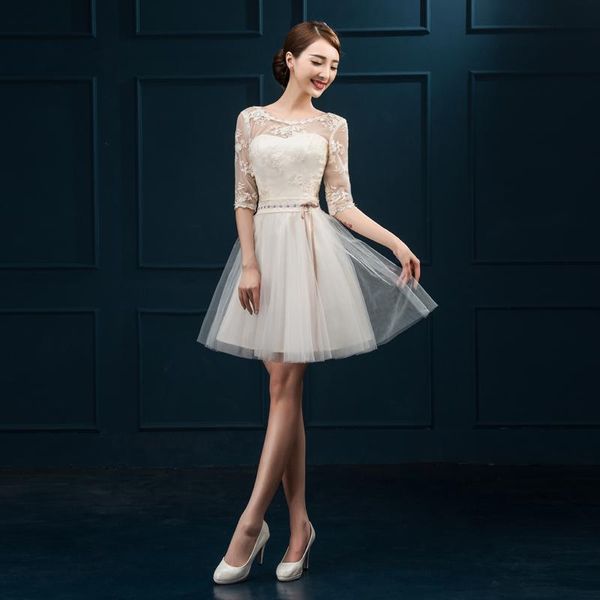 party dresses evening with half sleeves a-line princess bride gown girls ball prom homecoming/graduation formal dress, White;black
party dresses evening with half sleeves a-line princess bride gown girls ball prom homecoming/graduation formal dress, White;black