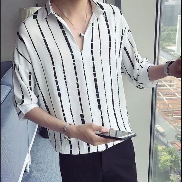 men's casual shirts shirtnet red handsome 5 sleeve striped inch very fairy coat social person slim short shirt man bahg, White;black
men's casual shirts shirtnet red handsome 5 sleeve striped inch very fairy coat social person slim short shirt man bahg, White;black