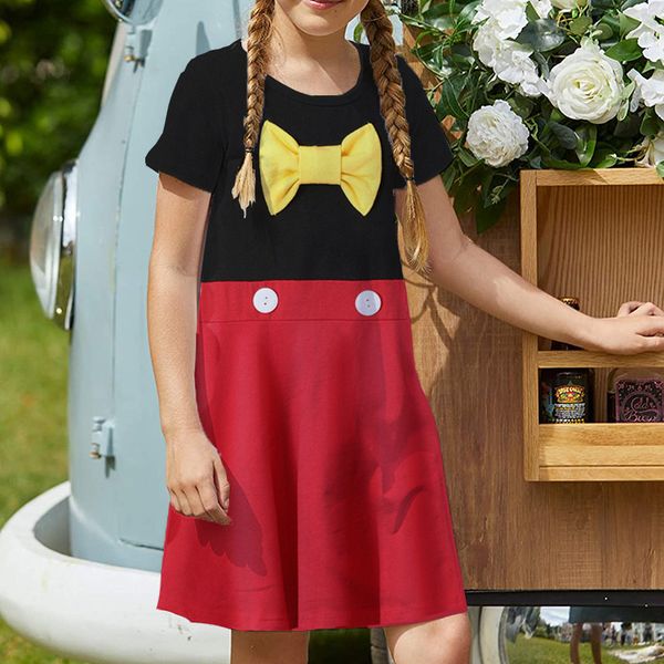 black and red girls' dresses, short-sleeved printed dresses, children is casual dresses, a-line skirts, over the knee length, simple, e, Red;yellow
black and red girls' dresses, short-sleeved printed dresses, children is casual dresses, a-line skirts, over the knee length, simple, e, Red;yellow