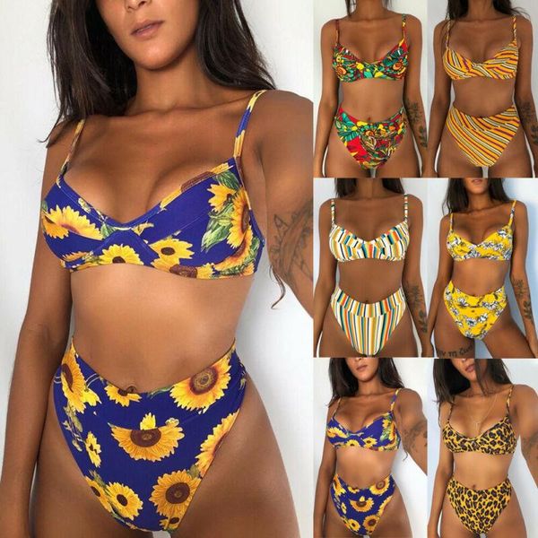 women's swimwear summer women floral bikini set 2pcs bandage push-up padded swimsuit bathing suit beachwear brazilian, White;black
women's swimwear summer women floral bikini set 2pcs bandage push-up padded swimsuit bathing suit beachwear brazilian, White;black