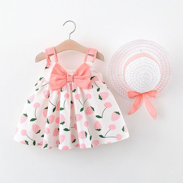girl's dresses 2021 summer baby girls for casual beach bow print sundress princess dress infant born clothes send hat, Red;yellow
girl's dresses 2021 summer baby girls for casual beach bow print sundress princess dress infant born clothes send hat, Red;yellow