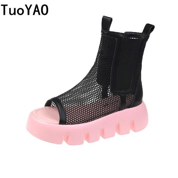 boots women's summer chunky sneakers 2021 breathable mesh high platform ankle ladies thick sole peep toe casual woman, Black
boots women's summer chunky sneakers 2021 breathable mesh high platform ankle ladies thick sole peep toe casual woman, Black