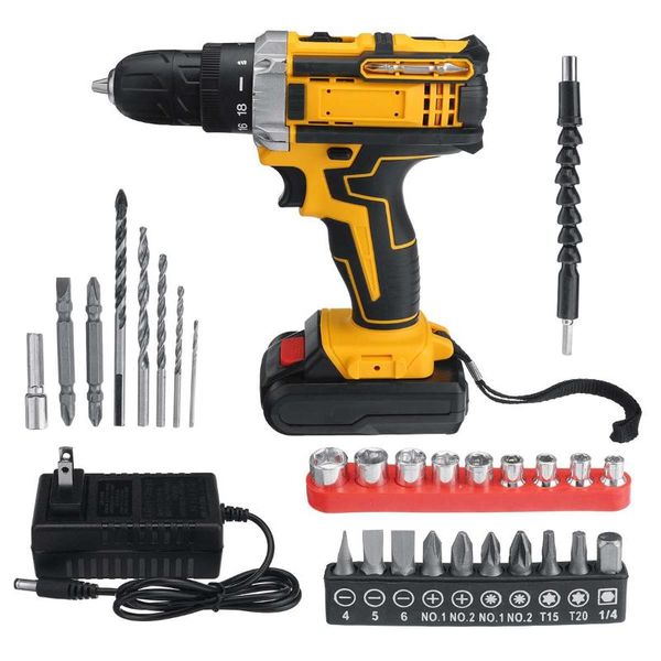 professiona electric drills 21v drill cordless screwdriver wireless power tools hammer set with lithium battery yellow
professiona electric drills 21v drill cordless screwdriver wireless power tools hammer set with lithium battery yellow