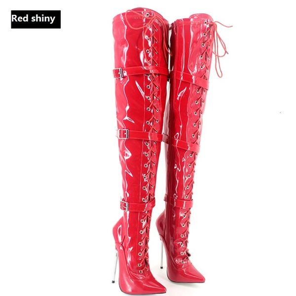 shoes thigh high man pole dancing shoes cosplay pointed toe erotic fetish boots buckles queen side zip 18cm red black white dq46
shoes thigh high man pole dancing shoes cosplay pointed toe erotic fetish boots buckles queen side zip 18cm red black white dq46