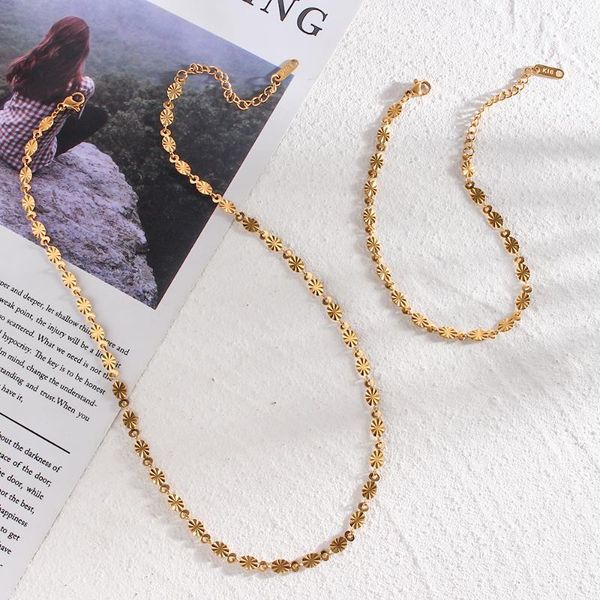 chains 21 fashion simple and graceful 316l stainless steel gold plated waterproof tarnish necklace bracelet for women, Silver
chains 21 fashion simple and graceful 316l stainless steel gold plated waterproof tarnish necklace bracelet for women, Silver