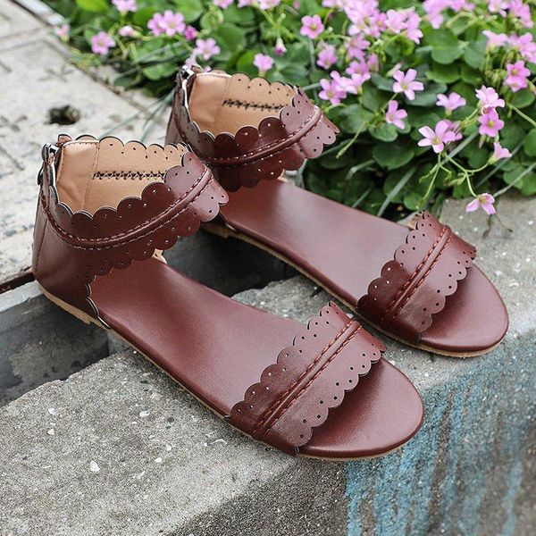 sandals 2021 fashion women black brown flat with sandalias mujer low heel summer shoes zipper comfortable warking
sandals 2021 fashion women black brown flat with sandalias mujer low heel summer shoes zipper comfortable warking