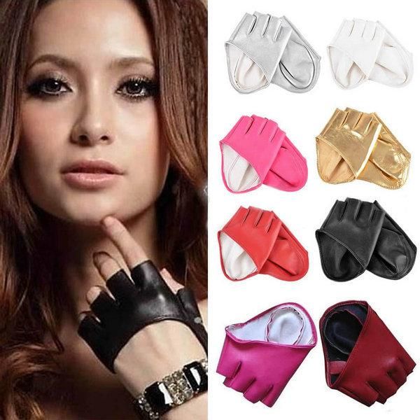 five fingers gloves fashion half finger pu leather lady fingerless driving show, Blue;gray
five fingers gloves fashion half finger pu leather lady fingerless driving show, Blue;gray