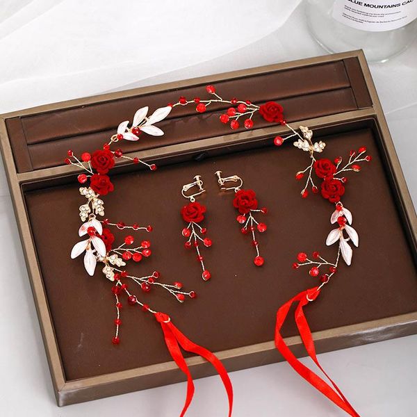 hair clips & barrettes red bridal wedding set headwear and earrings simple elegant chinese style helh889, Golden;silver
hair clips & barrettes red bridal wedding set headwear and earrings simple elegant chinese style helh889, Golden;silver