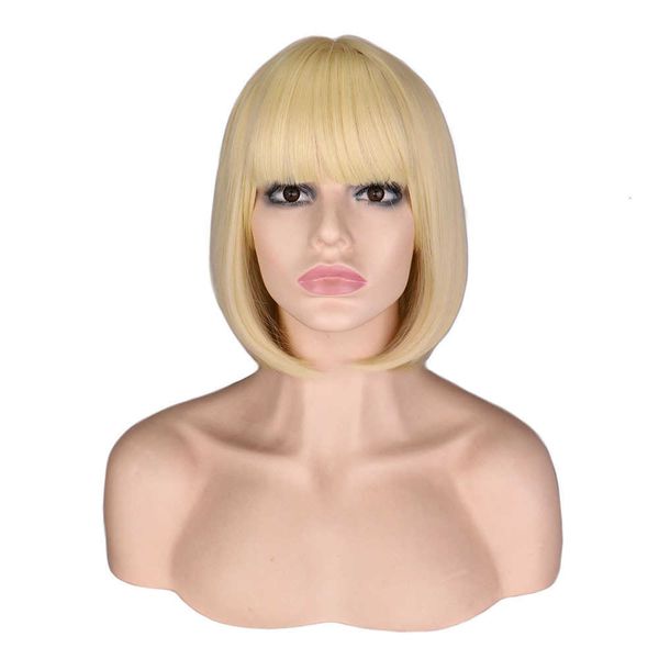 cos animation golden bobo head qi bangs xuchang dance performance wig headgear, Black
cos animation golden bobo head qi bangs xuchang dance performance wig headgear, Black