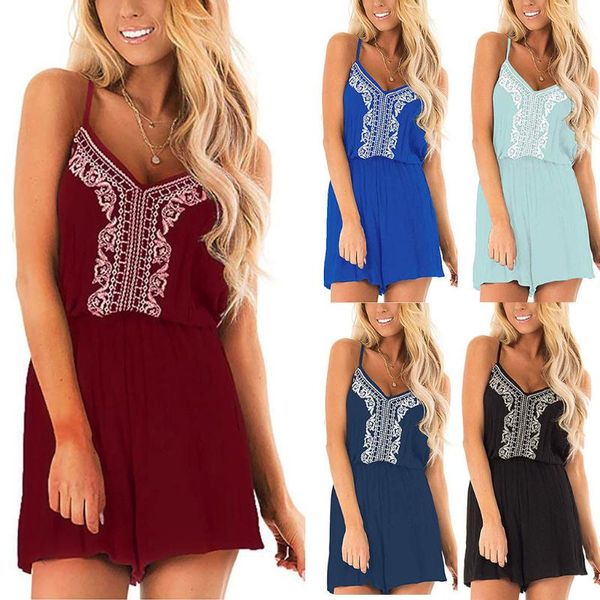 women's jumpsuits & rompers muqgew short womens jumpsuit v neck casual spaghetti strap loose combinaison femme#4, Black;white
women's jumpsuits & rompers muqgew short womens jumpsuit v neck casual spaghetti strap loose combinaison femme#4, Black;white