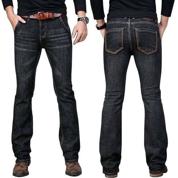 men flared jeans boot cut denim pants comfortable stretch slim designer classic loose fashion black trousers size 28 - 40 men's, Blue
men flared jeans boot cut denim pants comfortable stretch slim designer classic loose fashion black trousers size 28 - 40 men's, Blue