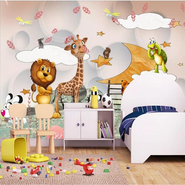 wallpapers cartoon animals 3d wallpaper for kids room personalized custom children's background mural wall papers home decor
wallpapers cartoon animals 3d wallpaper for kids room personalized custom children's background mural wall papers home decor