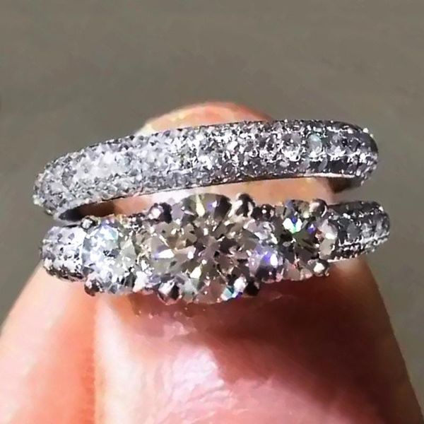wedding rings silver for women 2021 simple design double stackable fashion jewelry bridal sets engagement ring accessory, Slivery;golden
wedding rings silver for women 2021 simple design double stackable fashion jewelry bridal sets engagement ring accessory, Slivery;golden