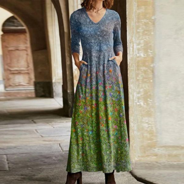 casual dresses floral print split women maxi 2021 spring elegant v neck long sleeve party dress ladies plus size slim, Black;gray
casual dresses floral print split women maxi 2021 spring elegant v neck long sleeve party dress ladies plus size slim, Black;gray