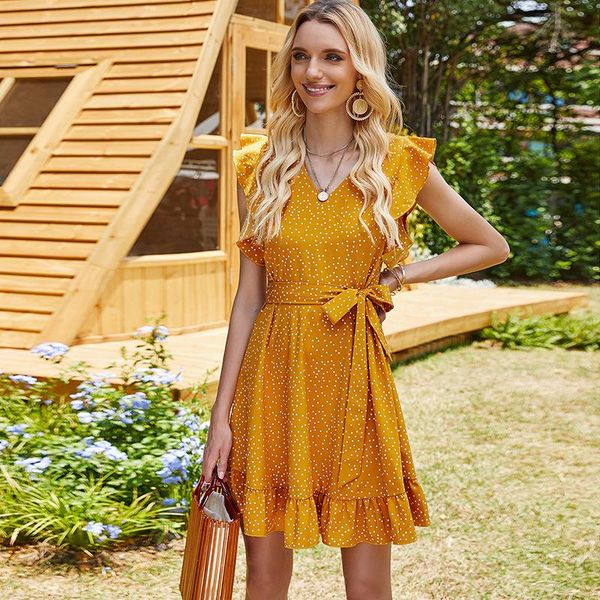 casual dresses summer 2021 polks dot tank dress vintage empire mini ladies frocks for women straight ruffles bnadage vestidos, Black;gray
casual dresses summer 2021 polks dot tank dress vintage empire mini ladies frocks for women straight ruffles bnadage vestidos, Black;gray